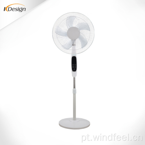 Ventilador de piso silencioso de 16 polegadas de boa marca simples quarto interno redondo ventiladores de piso de base com temporizador e controle remoto